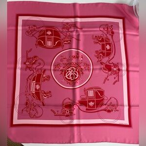 Vintage Hermès Carriage Silk Scarf 90cm